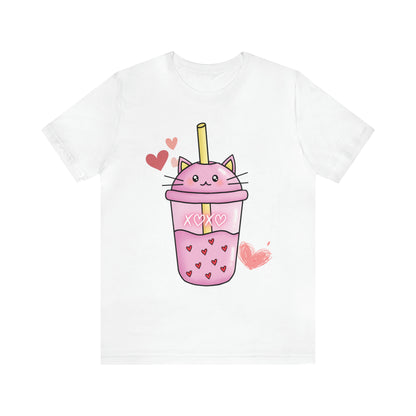 Boba Cat Graphic Tshirt