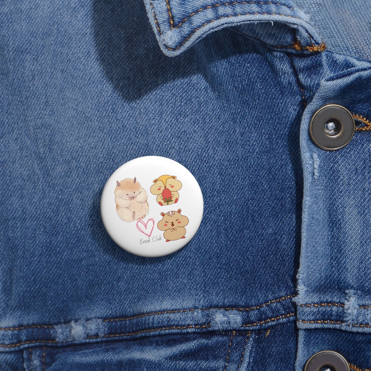 Chipmunk Pin Buttons