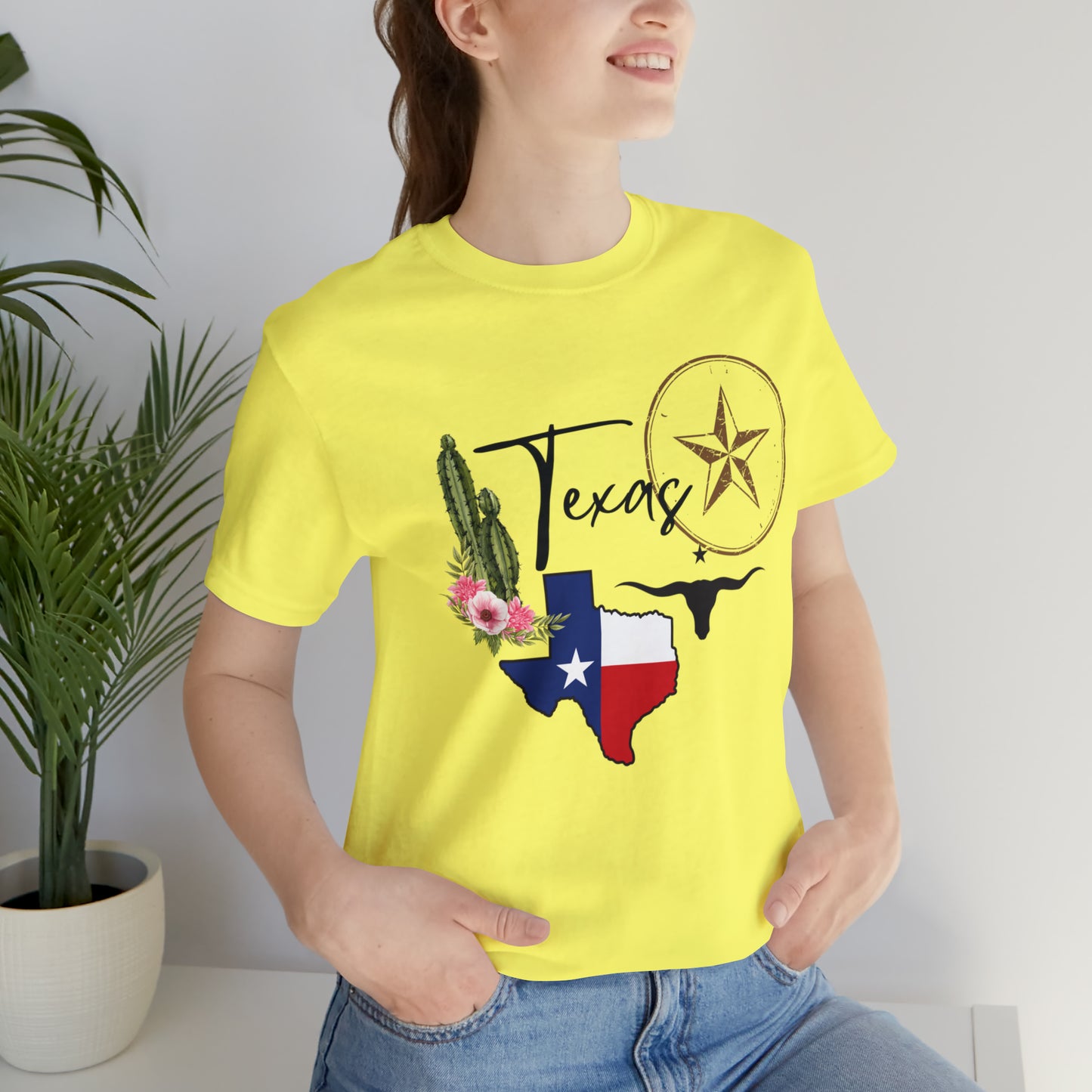 Lone Star Pride: The Texas Flag and Longhorn Tee